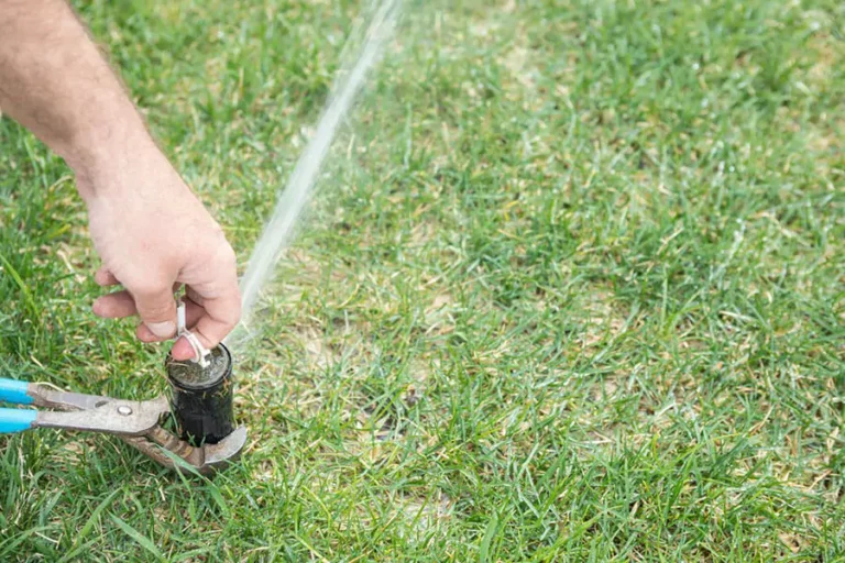 Pearce Scape team repair sprinkler system in Houston, TX