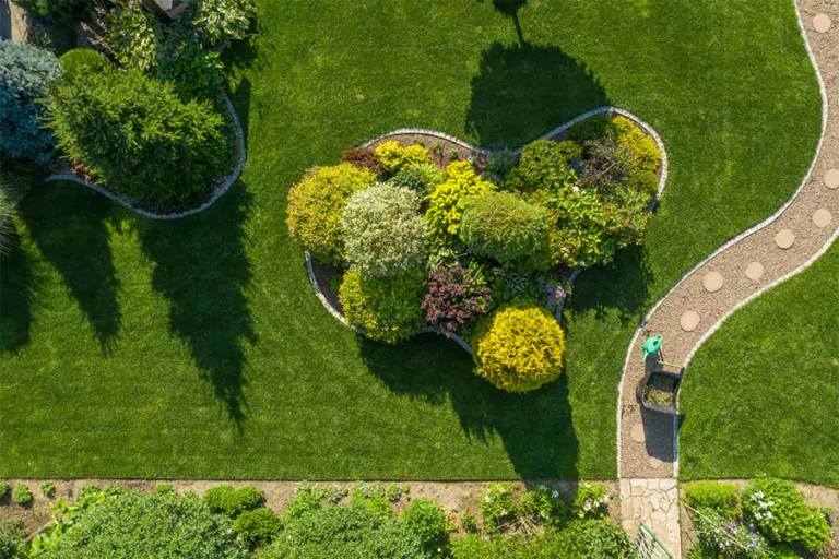 A very beautiful green lawn that is maintained properly